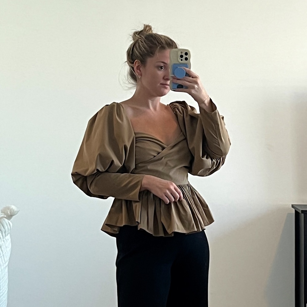 Peplum Wrap Top NWT